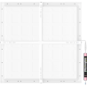 Mexen Brill-S panel sufitowy LED natynkowy 60 x 60 cm, 48W, Neutralna - 4000K, 5280 lm, biały - L206-060-060-4840-20