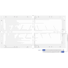 Mexen Brill-S panel sufitowy LED natynkowy 60 x 30 cm, 24W, Neutralna - 4000K, 2880 lm, biały - L207-060-030-2440-20