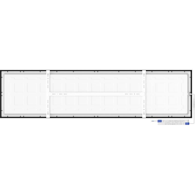 Mexen Brill-S panel sufitowy LED natynkowy 120 x 30 cm, 36W, Neutralna - 4000K, 3960 lm, czarny - L207-120-030-3640-70