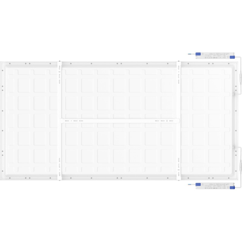 Mexen Brill-S panel sufitowy LED natynkowy 120 x 60 cm, 60W, Neutralna - 4000K, 7200 lm, biały - L207-120-060-6040-20