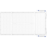 Mexen Brill-S panel sufitowy LED natynkowy 120 x 60 cm, 60W, Neutralna - 4000K, 7200 lm, biały - L207-120-060-6040-20