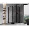 Mexen Mist-F kabina prysznicowa składana prawa 85 x 90 cm, czarna ramka, czarna - 8A6T-085-090-70-70-P