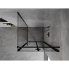 Mexen Mist-F kabina prysznicowa składana prawa 95 x 95 cm, czarna ramka, czarna - 8A6T-095-095-70-70-P
