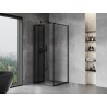 Mexen Mist-F kabina prysznicowa składana lewa 70 x 70 cm, czarna ramka, czarna - 8A6T-070-070-70-70-L