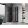 Mexen Mist-F Duo kabina prysznicowa składana 70 x 70 cm, czarna ramka, czarna - 8A6-070L-070P-70-70