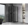 Mexen Mist-F Duo kabina prysznicowa składana 110 x 110 cm, czarna ramka, czarna - 8A6-110L-110P-70-70
