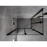Mexen Mist-F Duo kabina prysznicowa składana lewa 110 x 75 cm, czarna ramka, czarna -  8A6-110L-075P-70-70