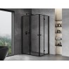 Mexen Mist-F Duo kabina prysznicowa składana lewa 110 x 90 cm, czarna ramka, czarna -  8A6-110L-090P-70-70