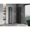 Mexen Mist-F Duo kabina prysznicowa składana prawa 70 x 120 cm, czarna ramka, czarna -  8A6-070L-120P-70-70