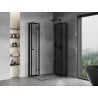 Mexen Mist-F Duo kabina prysznicowa składana prawa 80 x 120 cm, czarna ramka, czarna -  8A6-080L-120P-70-70