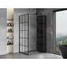 Mexen Mist-F kabina prysznicowa składana prawa 70 x 75 cm, czarna kratka, czarna - 8A6T-070-075-70-77-P