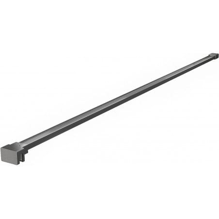 Mexen wspornik prosty do ścianki prysznicowej 10 mm, gun gray szczotkowany - 830-10-66
