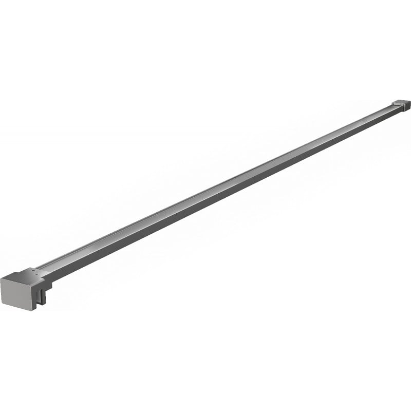 Mexen wspornik prosty do ścianki prysznicowej 10 mm, gun metal - 830-10-95