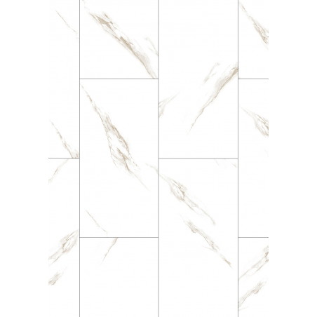 Mexen River White próbka paneli winylowych LVT Dryback 2,5 mm, podkład PVC, 4 V-Fuga, Jazz White - F1450-S