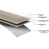 Mexen Grey Dark próbka paneli winylowych LVT Dryback 2,5 mm, podkład PVC, 4 V-Fuga, Łupek - F1459-S
