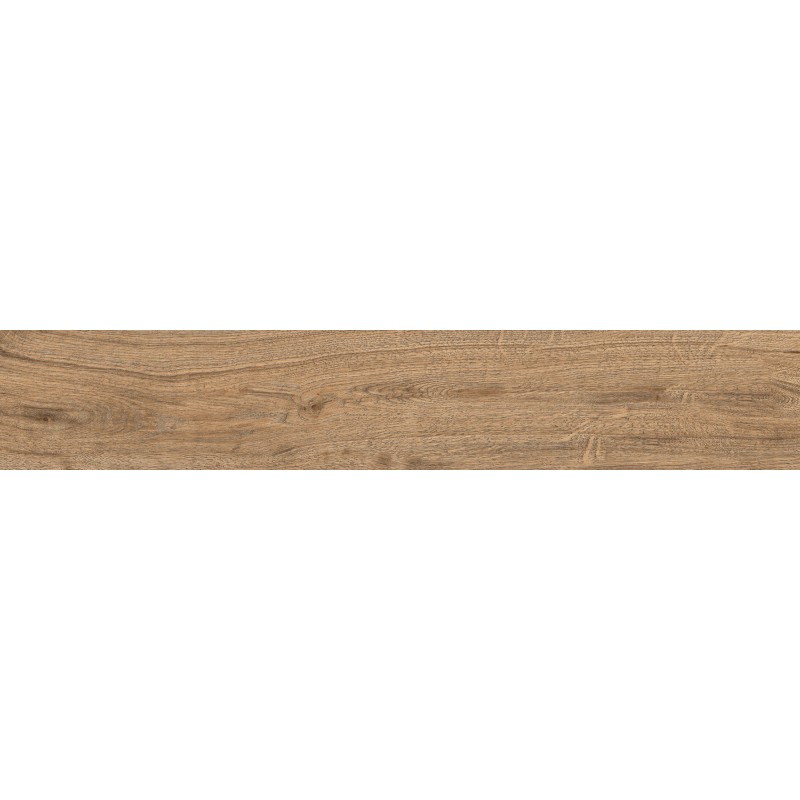 Mexen Wood Ville Brown próbka gresu szkliwionego rekt. G1, płytka drewnopodobna podłogowo-ścienna, carving - TL613-02-S