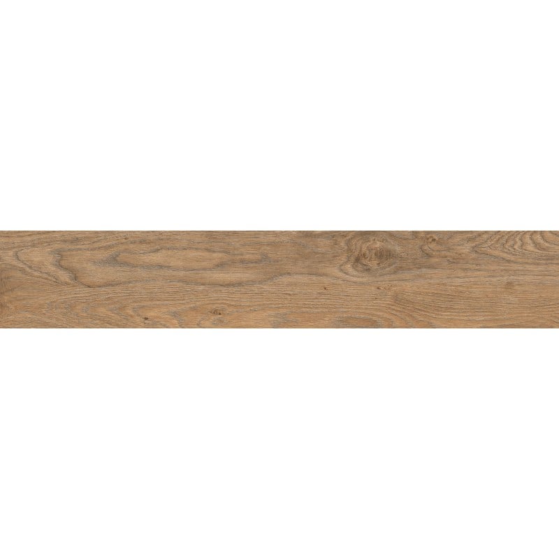 Mexen Wood Ville Brown próbka gresu szkliwionego rekt. G1, płytka drewnopodobna podłogowo-ścienna, carving - TL613-02-S
