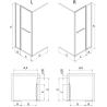 Mexen Linea drzwi prysznicowe rozsuwane 85 cm, transparent, chrom - 8E1-085-000-01-01