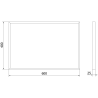 Mexen Loft lustro łazienkowe prostokątne 60 x 40 cm, rama złota - 9852-060-040-000-50