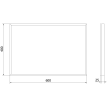 Mexen Loft lustro łazienkowe prostokątne 60 x 40 cm, rama złota szczotkowana - 9852-060-040-000-50