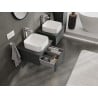 Mexen Orio szafka łazienkowa podumywalkowa 50 cm z blatem, 1 szuflada,  grafit mat - 91A10-05023-1-BFC66