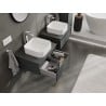 Mexen Orio szafka łazienkowa podumywalkowa 60 cm z blatem, 1 szuflada,  grafit mat - 91A10-06023-1-BFC66