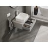 Mexen Orio szafka łazienkowa podumywalkowa 70 cm z blatem, 1 szuflada, szara mat - 91A10-07023-1-BFC62