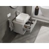 Mexen Orio szafka łazienkowa podumywalkowa 70 cm z blatem, 2 szuflady, szara mat - 91A10-07047-2-BFFC62