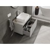 Mexen Orio szafka łazienkowa podumywalkowa 80 cm z blatem, 1 szuflada, szara mat - 91A10-08047-1-BFC62