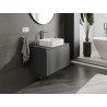 Mexen Orio szafka łazienkowa podumywalkowa 80 cm z blatem, 1 szuflada, grafit mat - 91A10-08047-1-BFC66