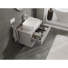Mexen Orio szafka łazienkowa podumywalkowa 80 cm z blatem, 2 szuflady, szara mat - 91A10-08047-2-BFFC62