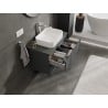Mexen Orio szafka łazienkowa podumywalkowa 80 cm z blatem, 2 szuflady, grafit mat - 91A10-08047-2-BFFC66