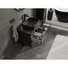 Mexen Orio szafka łazienkowa podumywalkowa 80 cm z blatem, 2 szuflady, czarna mat - 91A10-08047-2-BFFC71