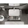 Mexen Orio szafka łazienkowa podumywalkowa 90 cm z blatem, 1 szuflada, grafit mat - 91A10-09023-1-BFC66