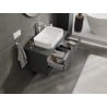 Mexen Orio szafka łazienkowa podumywalkowa 90 cm z blatem, 2 szuflady, grafit mat - 91A10-09047-2-BFFC66