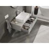 Mexen Orio szafka łazienkowa podumywalkowa 100 cm z blatem, 1 szuflada, szara mat - 91A10-10023-1-BFC62