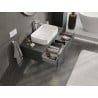 Mexen Orio szafka łazienkowa podumywalkowa 100 cm z blatem, 1 szuflada, grafit mat - 91A10-10023-1-BFC66