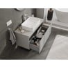 Mexen Orio szafka łazienkowa podumywalkowa 100 cm z blatem, 1 szuflada, szara mat - 91A10-10047-1-BFC62