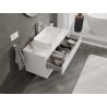 Mexen Orio szafka łazienkowa podumywalkowa 100 cm z blatem, 2 szuflady, biała połysk - 91A10-10047-2-BFFC00