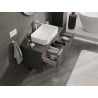 Mexen Orio szafka łazienkowa podumywalkowa 100 cm z blatem, 2 szuflady, grafit mat - 91A10-10047-2-BFFC66