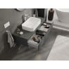 Mexen Orio szafka łazienkowa podumywalkowa 120 cm z blatem, 1 szuflada, grafit mat - 91A10-12023-1-BFC66
