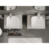 Mexen Rivel szafka łazienkowa podumywalkowa 60 cm z blatem, 1 szuflada, ryflowana , szara mat - 91A20-06047-1-BFC62