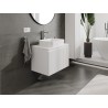 Mexen Rivel szafka łazienkowa podumywalkowa 70 cm z blatem, 1 szuflada, ryflowana , biała mat - 91A20-07047-1-BFC01