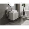 Mexen Rivel szafka łazienkowa podumywalkowa 70 cm z blatem, 1 szuflada, ryflowana , szara mat - 91A20-07047-1-BFC62