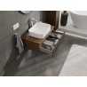 Mexen Rivel szafka łazienkowa podumywalkowa 80 cm z blatem, 1 szuflada, ryflowana , orzech - 91A20-08023-1-BFC86