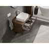 Mexen Rivel szafka łazienkowa podumywalkowa 80 cm z blatem, 2 szuflady, ryflowana , orzech - 91A20-08047-2-BFFC86