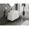 Mexen Rivel szafka łazienkowa podumywalkowa 90 cm z blatem, 1 szuflada, ryflowana , biała mat - 91A20-09047-1-BFC01
