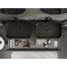 Mexen Rivel szafka łazienkowa podumywalkowa 140 cm z blatem, 1 szuflada, ryflowana , czarna mat - 91A20-14023-1-BFC71