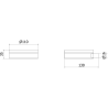Mexen Loop mydelniczka, black chrome - 70A71055-73
