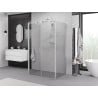 Mexen Exo-3S kabina prysznicowa 3-ścienna uchylna 70 x 120 cm, transparent, chrom - 814-070-120-01-00-3S